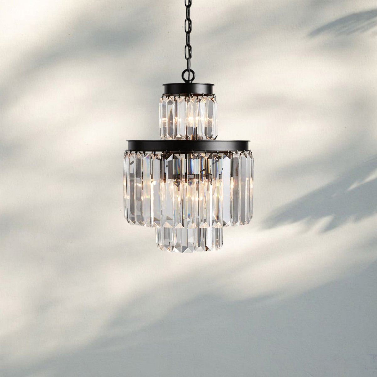 Layland Tiered Round Chandelier Lighting - Auralume